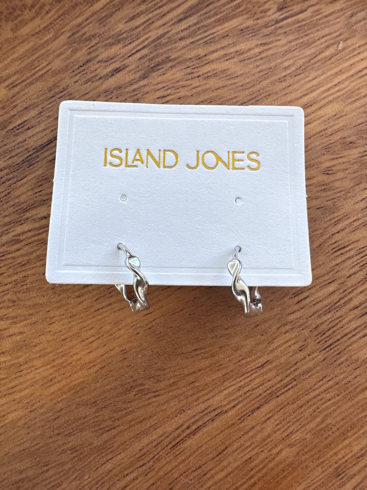 Kelp Spiral 14K gold fill Huggie Hoops