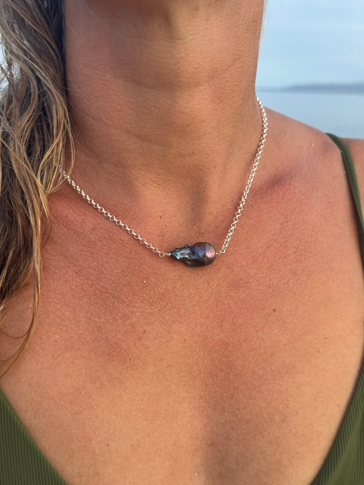 Sudbury pearl chain necklace