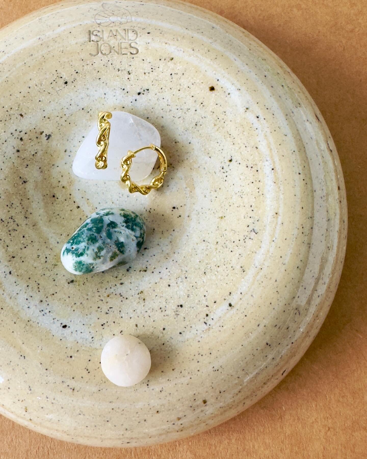 Kelp Twist 14K gold fill Huggie Hoops