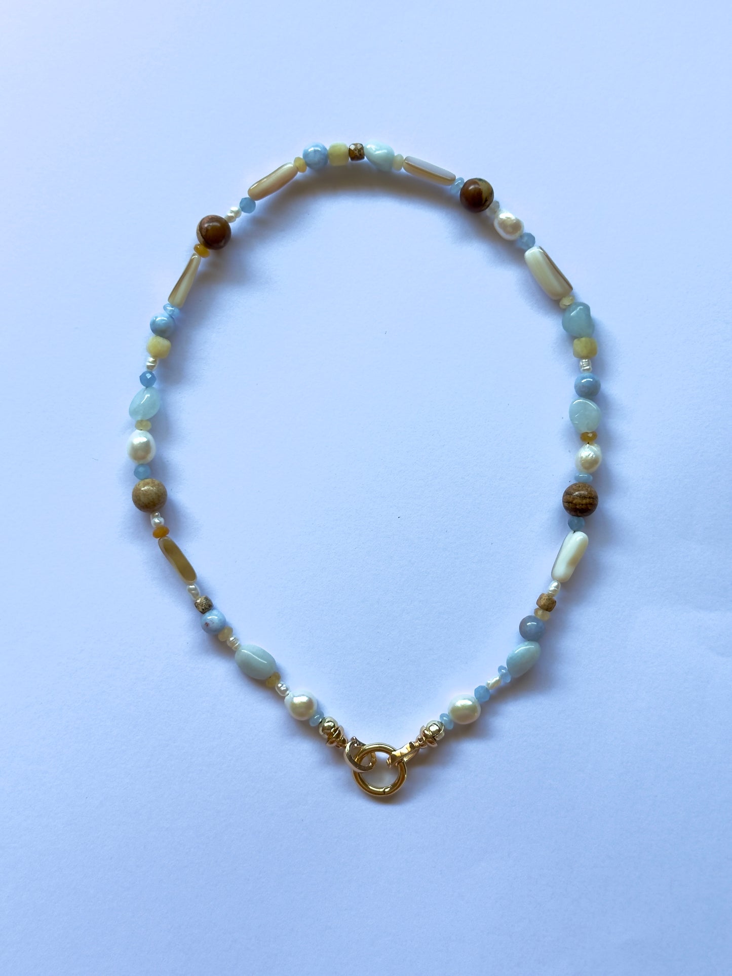 Gemstone Link Necklace - Customisable with your choice of pendants