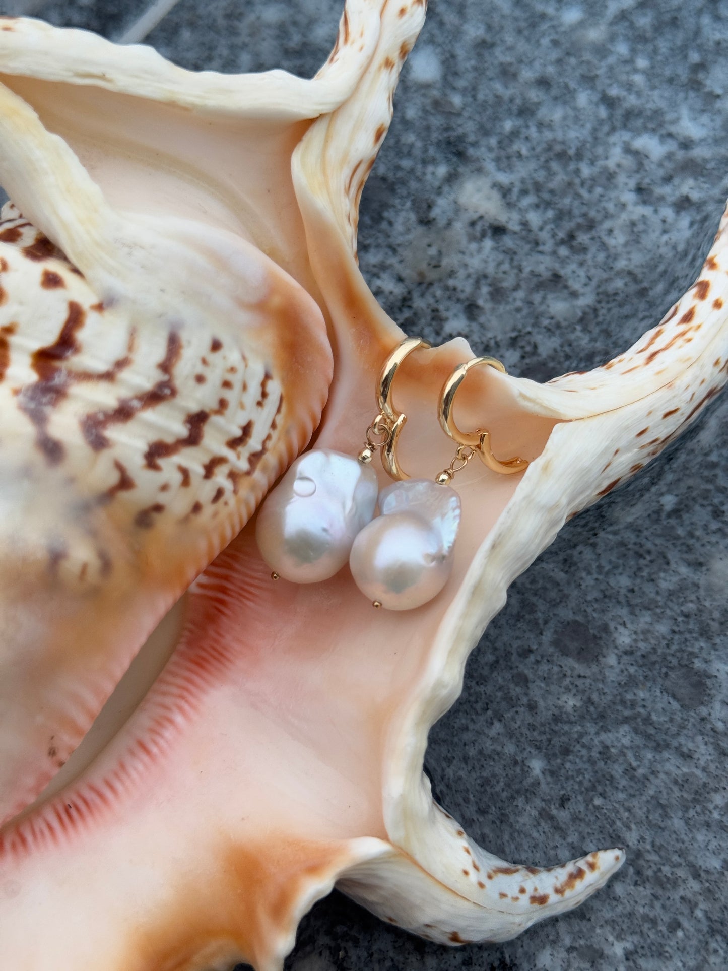 Illumination Baroque Pearl drop earrings