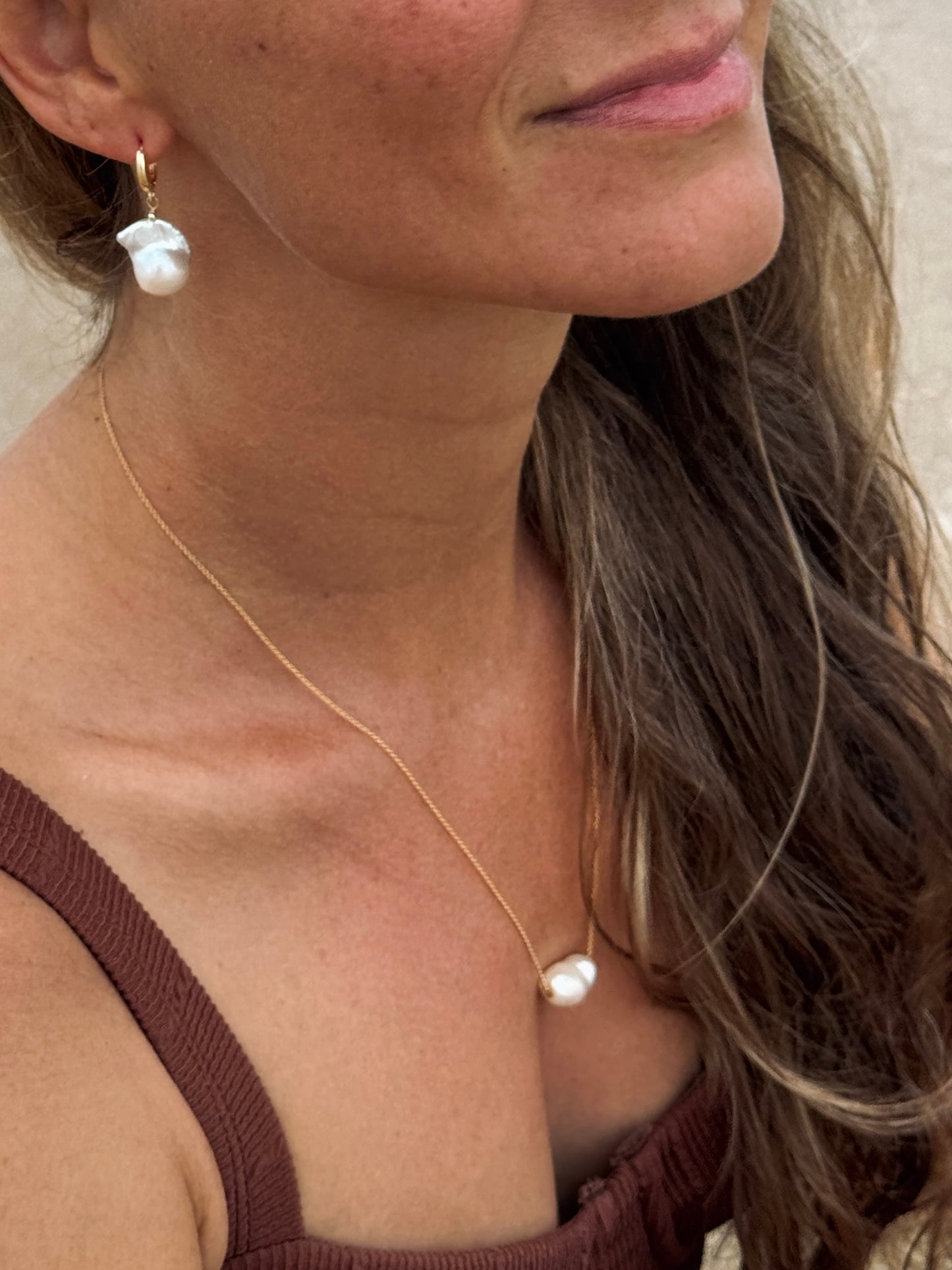 Illumination Baroque Pearl drop earrings