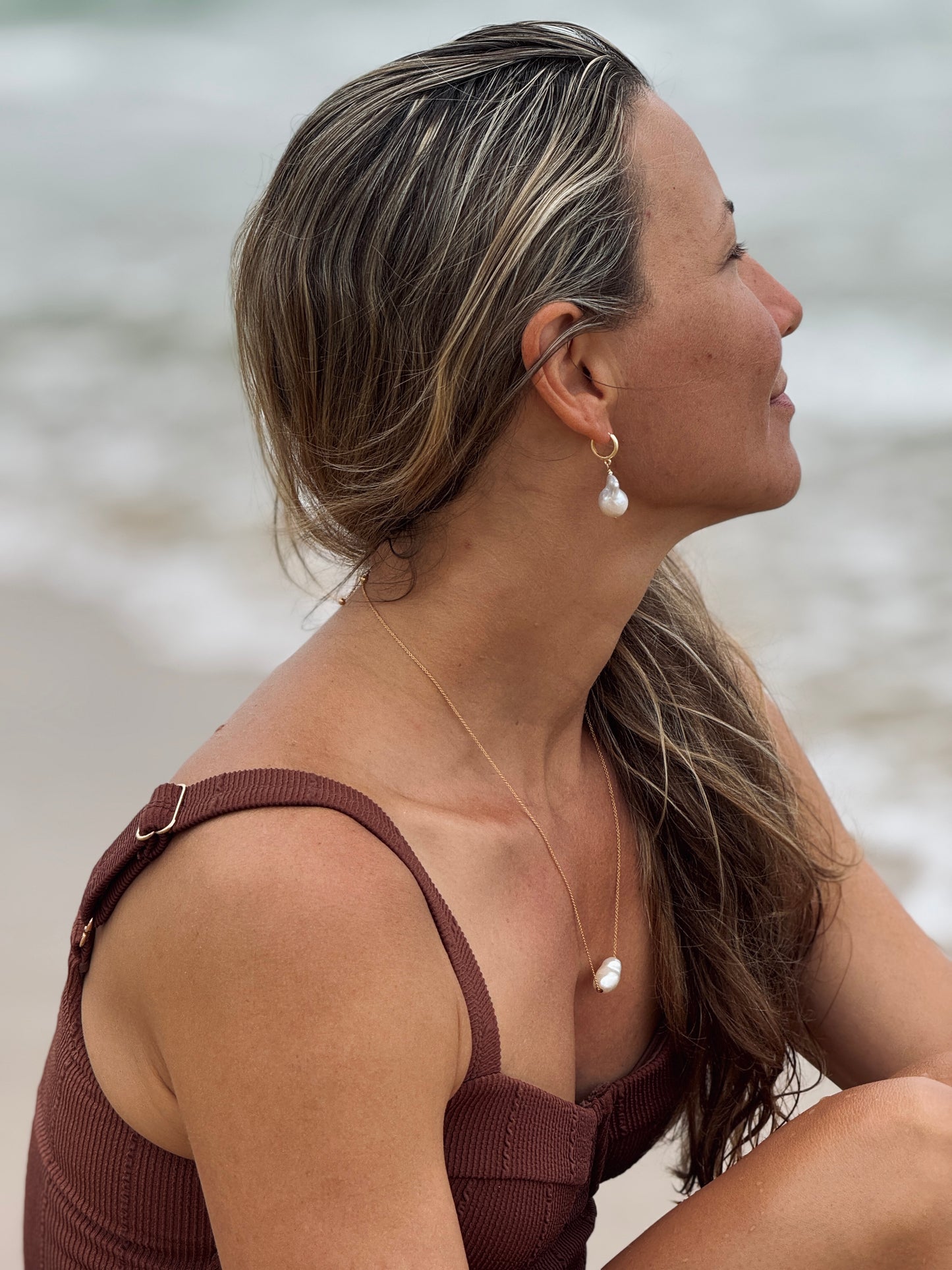 Illumination Baroque Pearl drop earrings