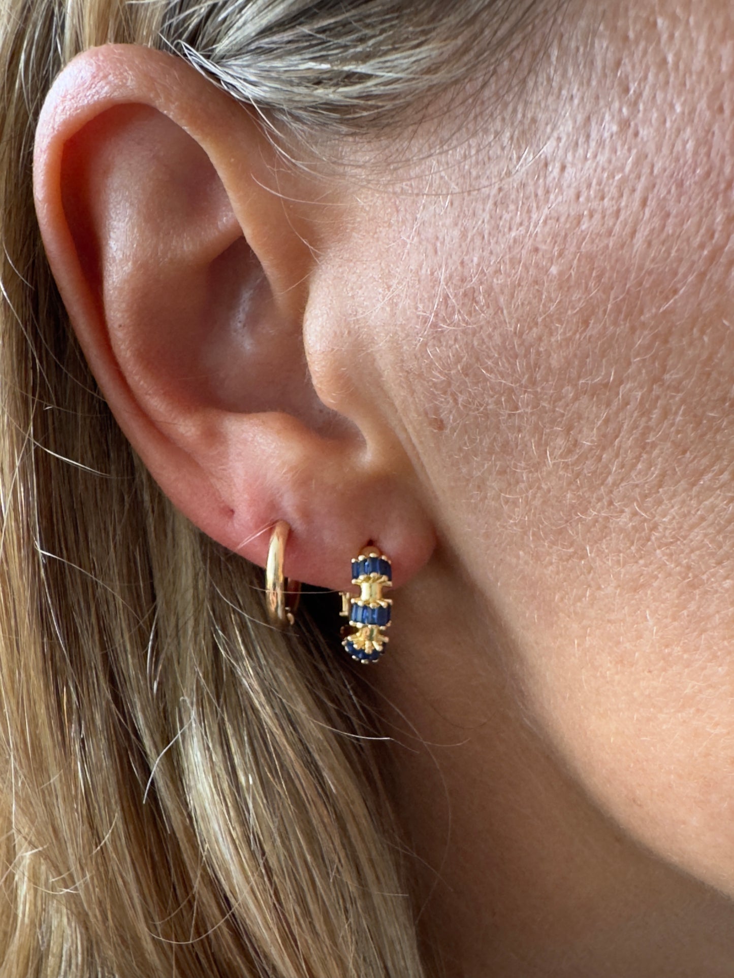 Ocean cliffs 14K Gold Fill huggie hoops