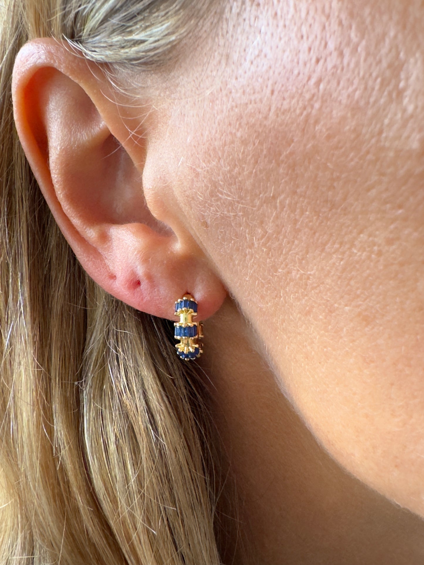 Ocean cliffs 14K Gold Fill huggie hoops