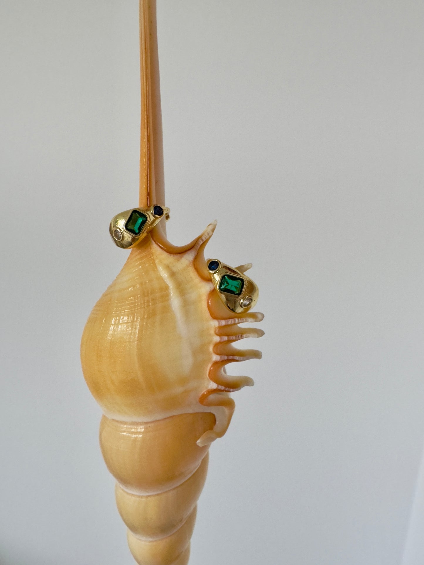 Sea gems 14K gold fill huggie hoops
