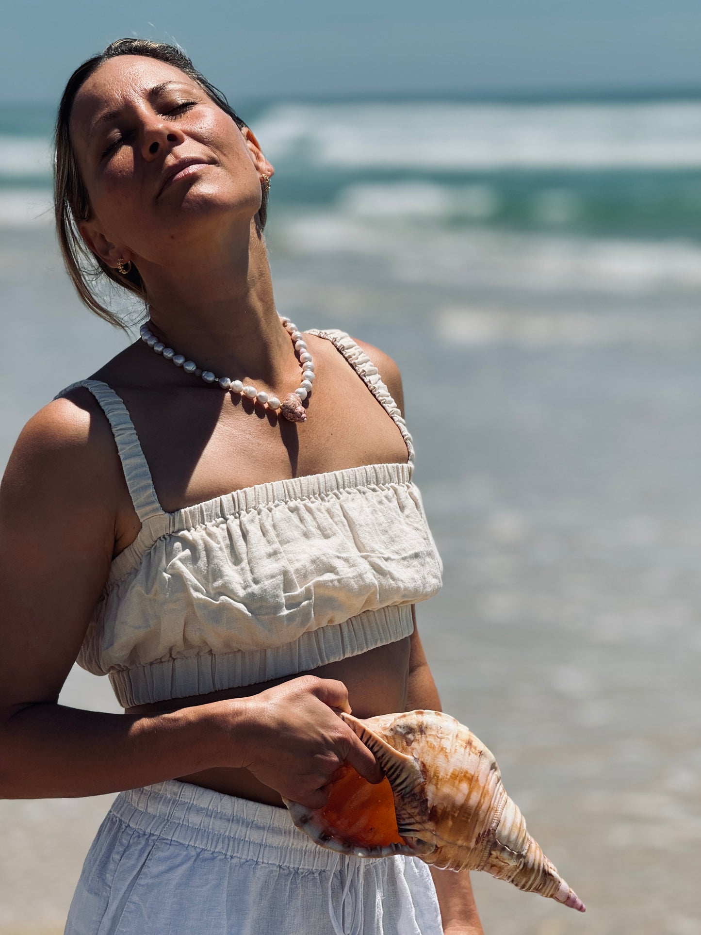 South Coast pearl 14K Gold Fill choker necklace