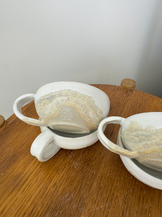 Sea foam mugs