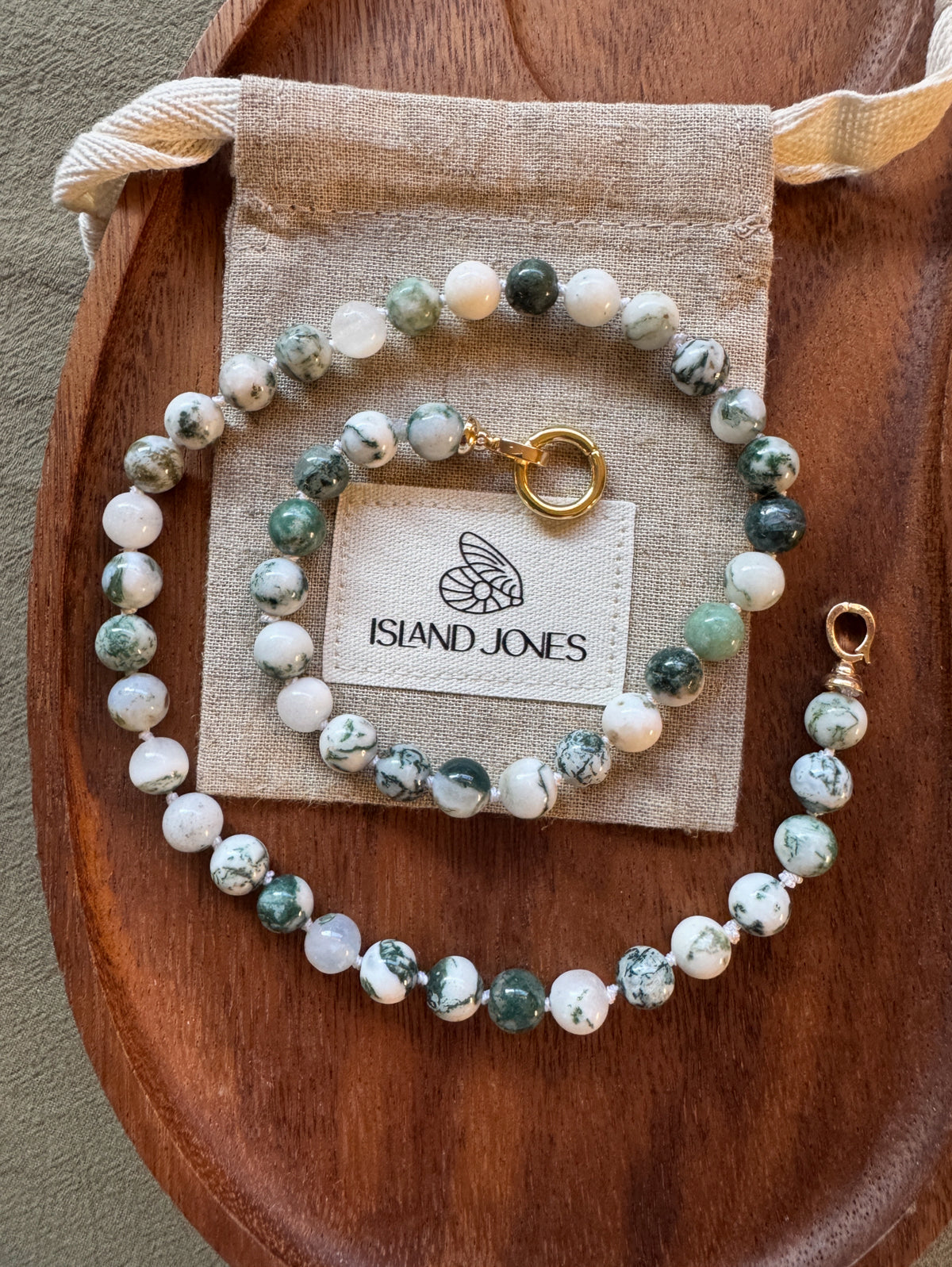 Gemstone Charm Link Necklace - Customisable with your choice of pendants