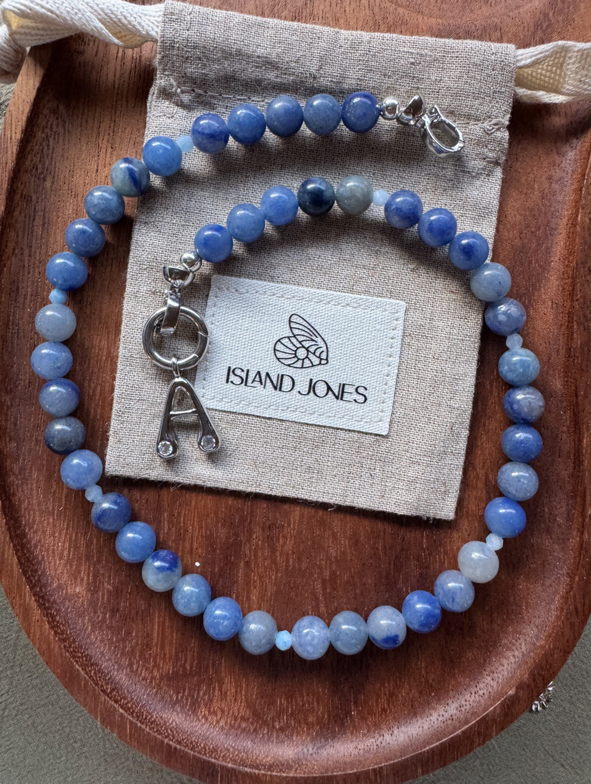 Gemstone Charm Link Necklace - Customisable with your choice of pendants
