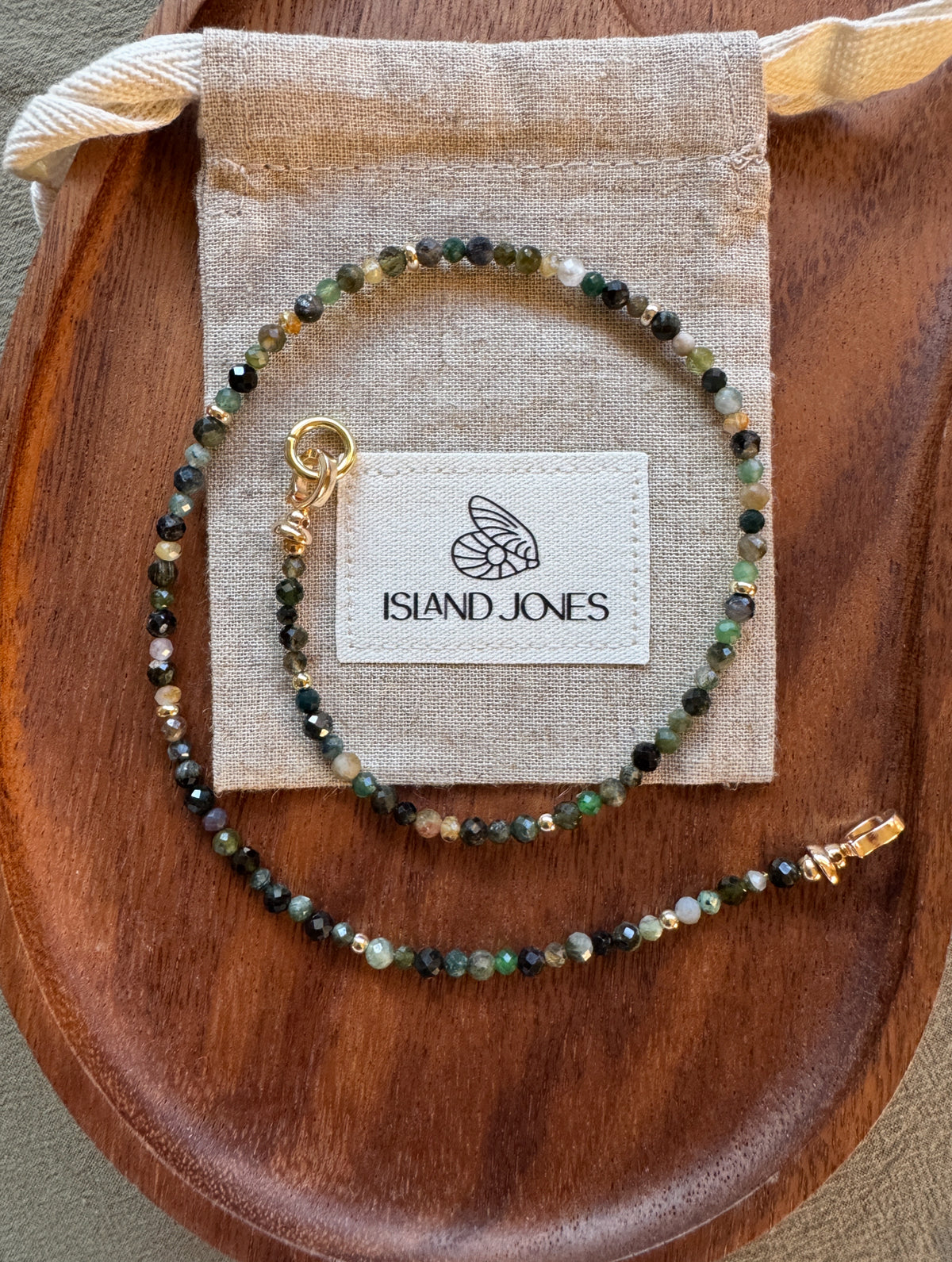 Gemstone Charm Link Necklace - Customisable with your choice of pendants