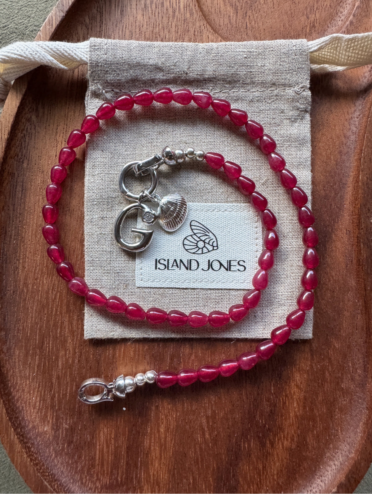 Gemstone Charm Link Necklace - Customisable with your choice of pendants