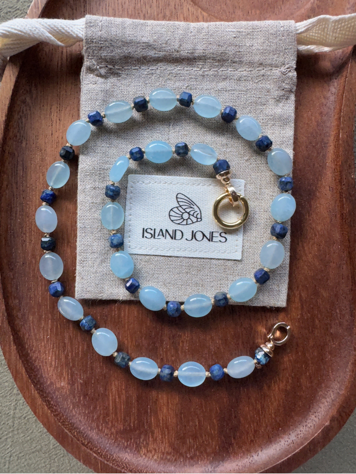 Gemstone Charm Link Necklace - Customisable with your choice of pendants