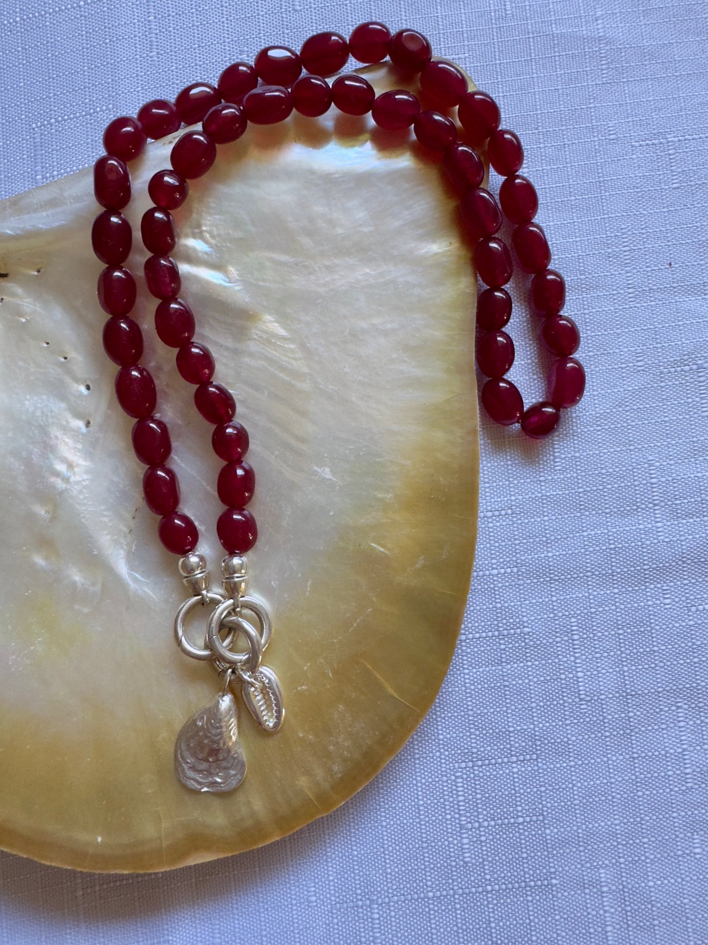 Gemstone Link Necklace - Customisable with your choice of pendants