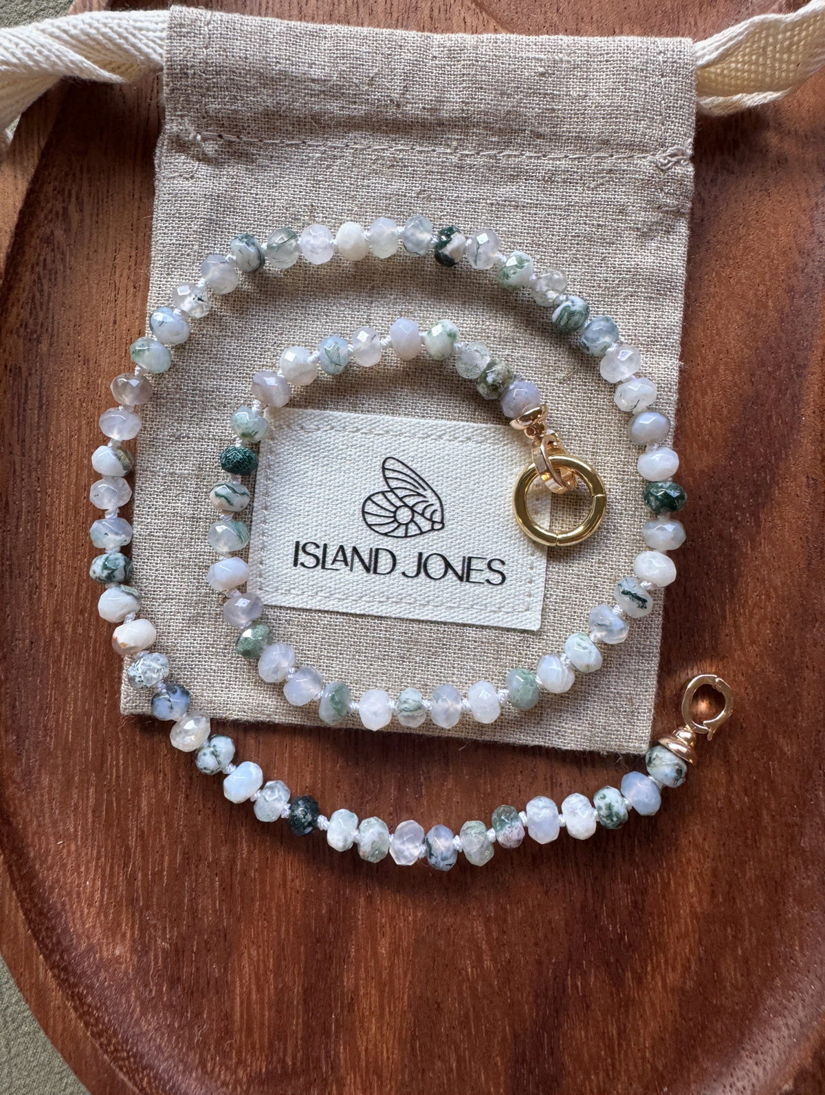 Gemstone Charm Link Necklace - Customisable with your choice of pendants