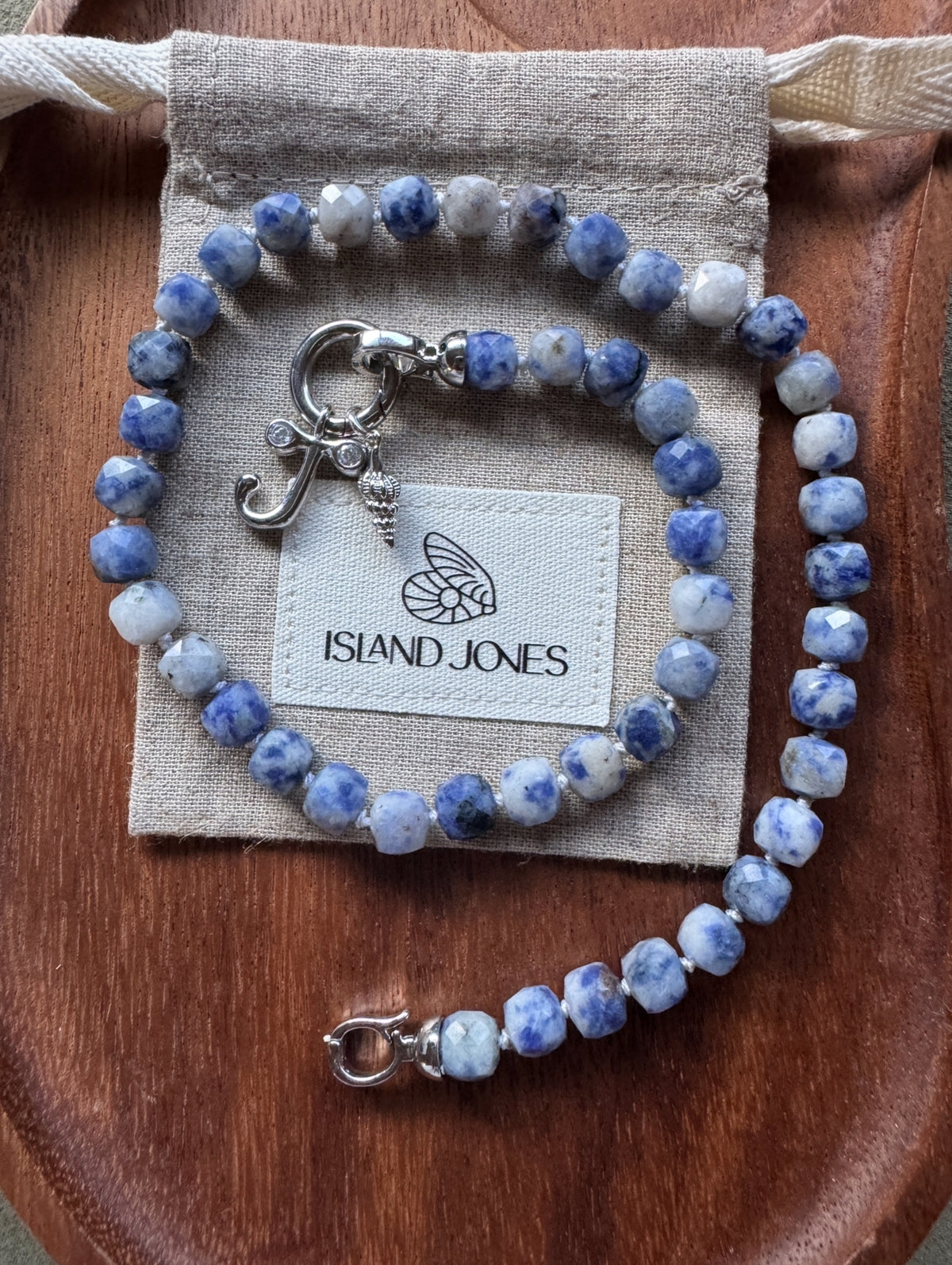 Gemstone Charm Link Necklace - Customisable with your choice of pendants