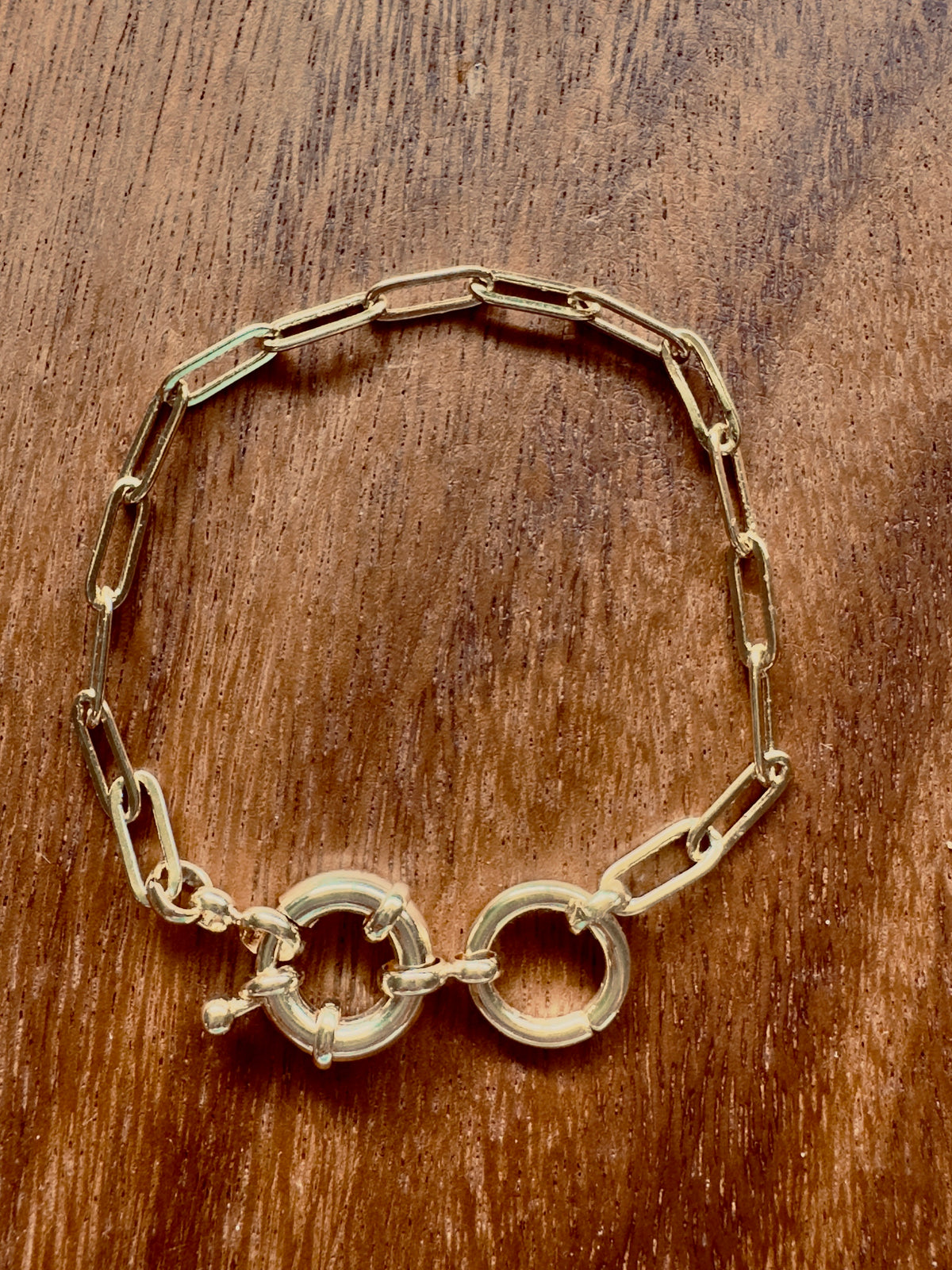 Paper Clip link Chain Bracelet