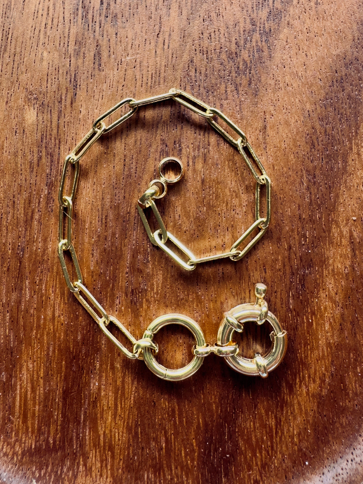 Paper Clip link Chain Bracelet