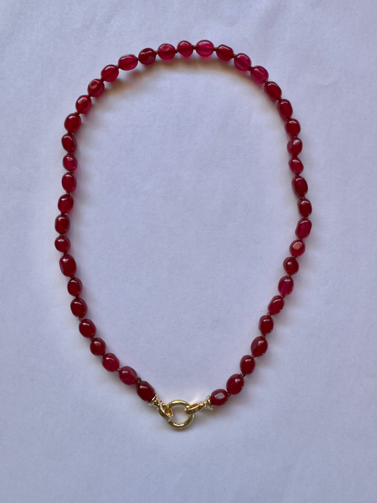 Gemstone Charm Link Necklace - Customisable with your choice of pendants