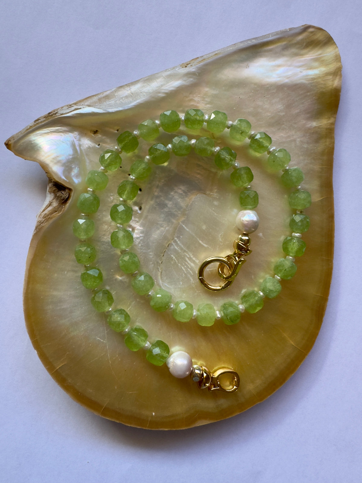 Gemstone Charm Link Necklace - Customisable with your choice of pendants