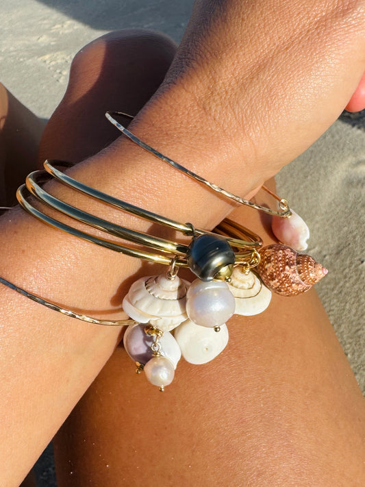 Ocean 14K Gold fill bangle - Customisable
