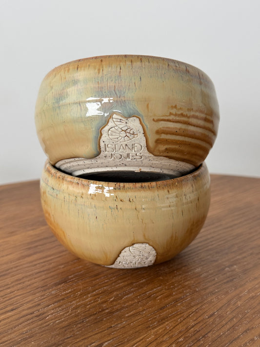 Espresso tumbler set in "Sandy Sunrise"