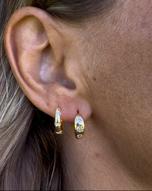 Sol Divine 14K Gold Fill huggie hoops