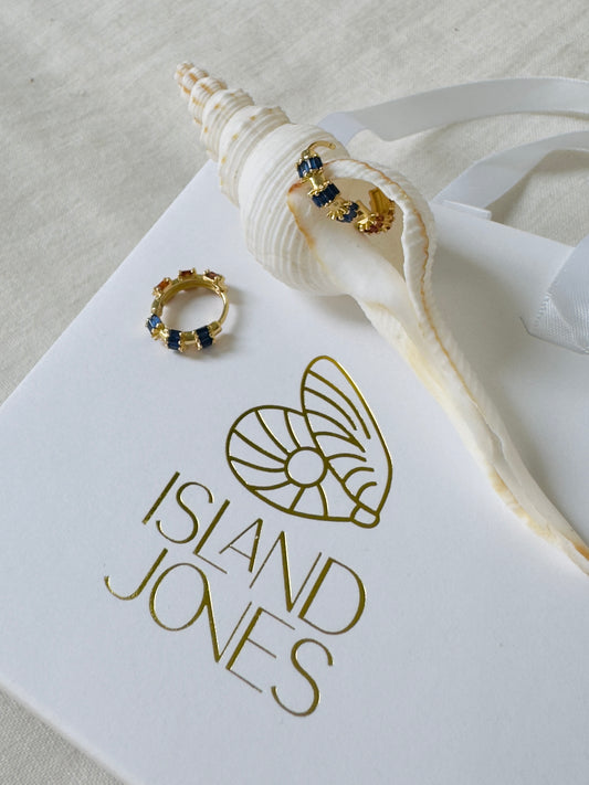 Ocean cliffs 14K Gold Fill huggie hoops